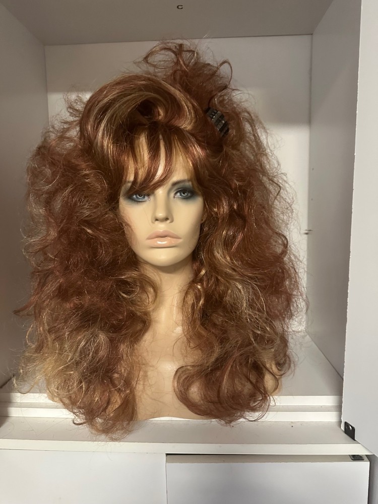 SIN CITY WIGS red blonde frost NWT super curly flash sale great bargain-image