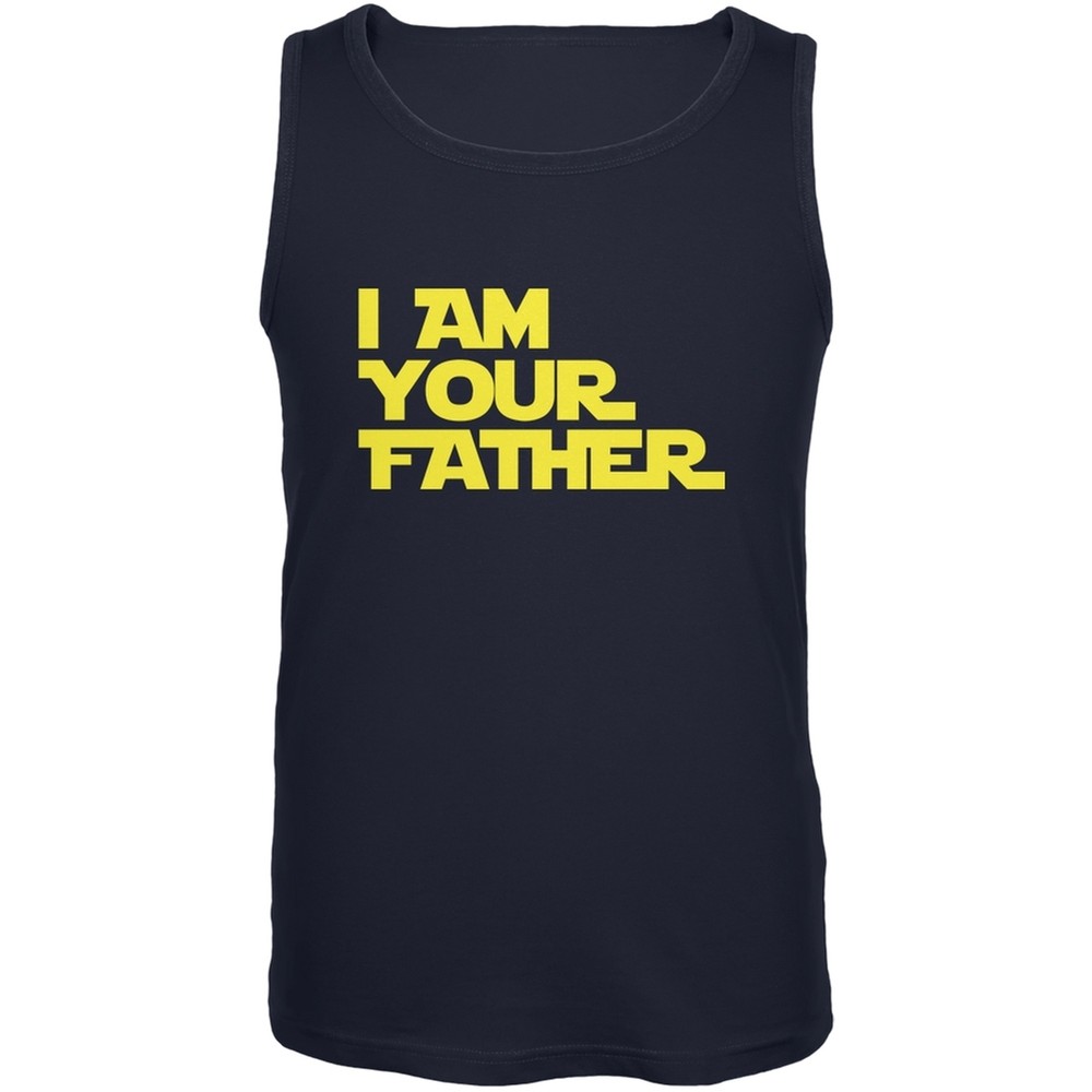 Fathers Day - I Am Your Father Navy Adult Tank Top
