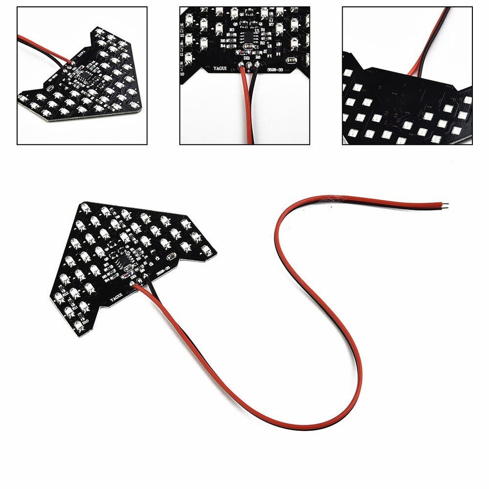 1xAmber 33-Sequential LED Arrows Panel for Car Side Mirror Turn Signal Light