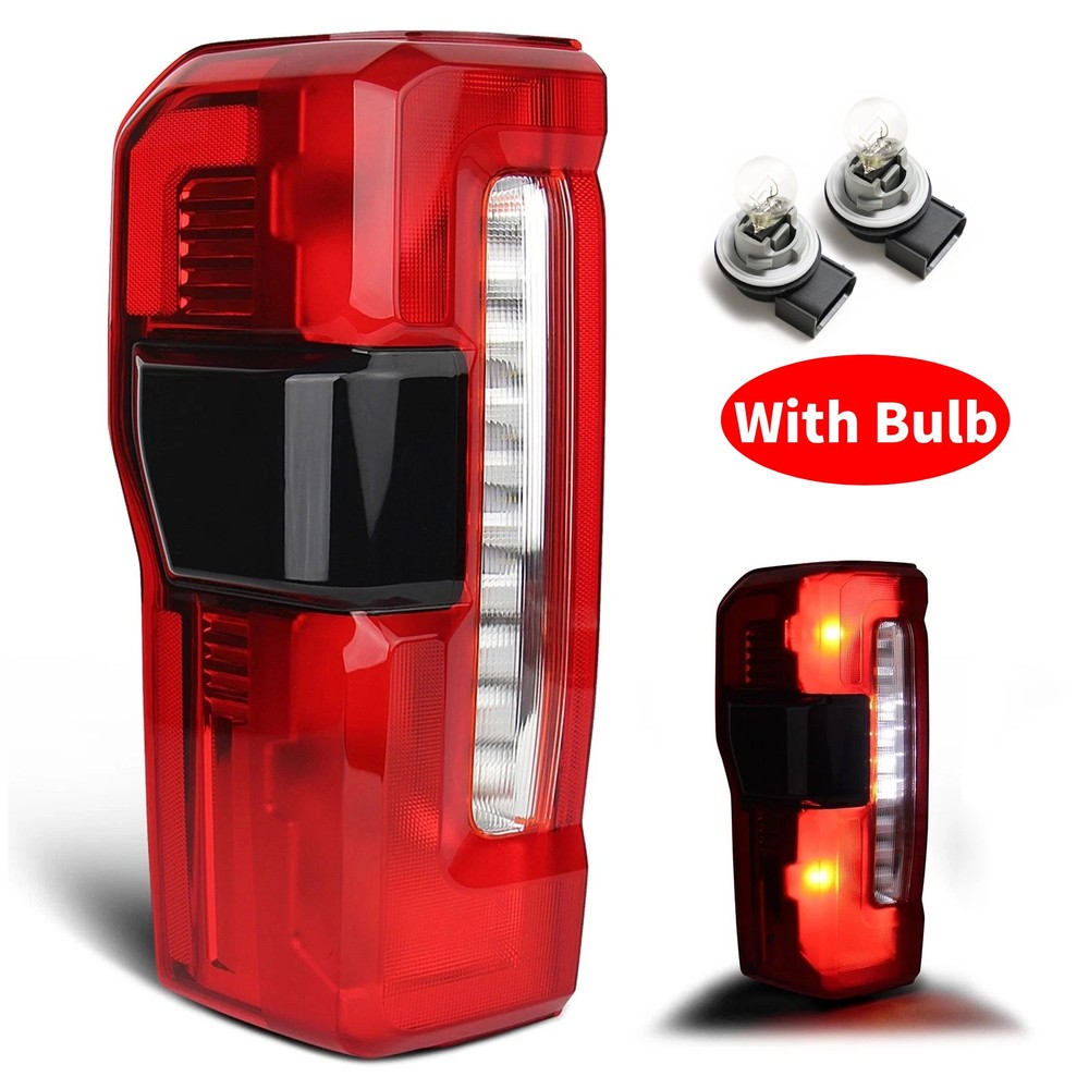 For 2023-2025 Ford F-250 Super Duty Halogen w/Blind Spot Tail Light Driver Left