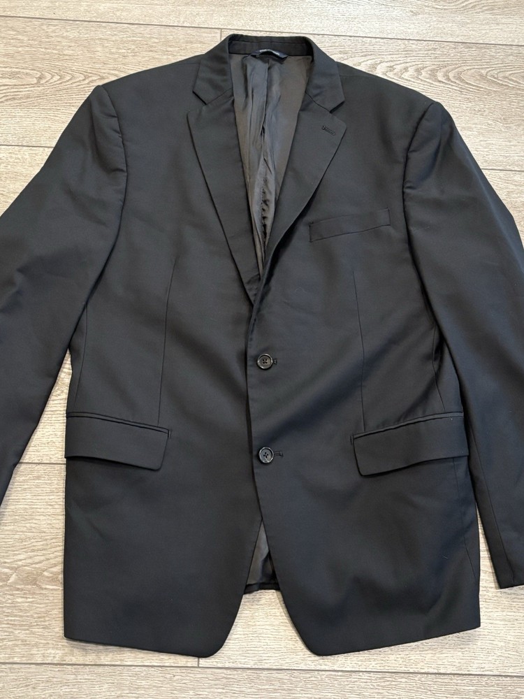 Ralph Lauren Black Wool Single Breasted Blazer Mens 44R Canada Dillards