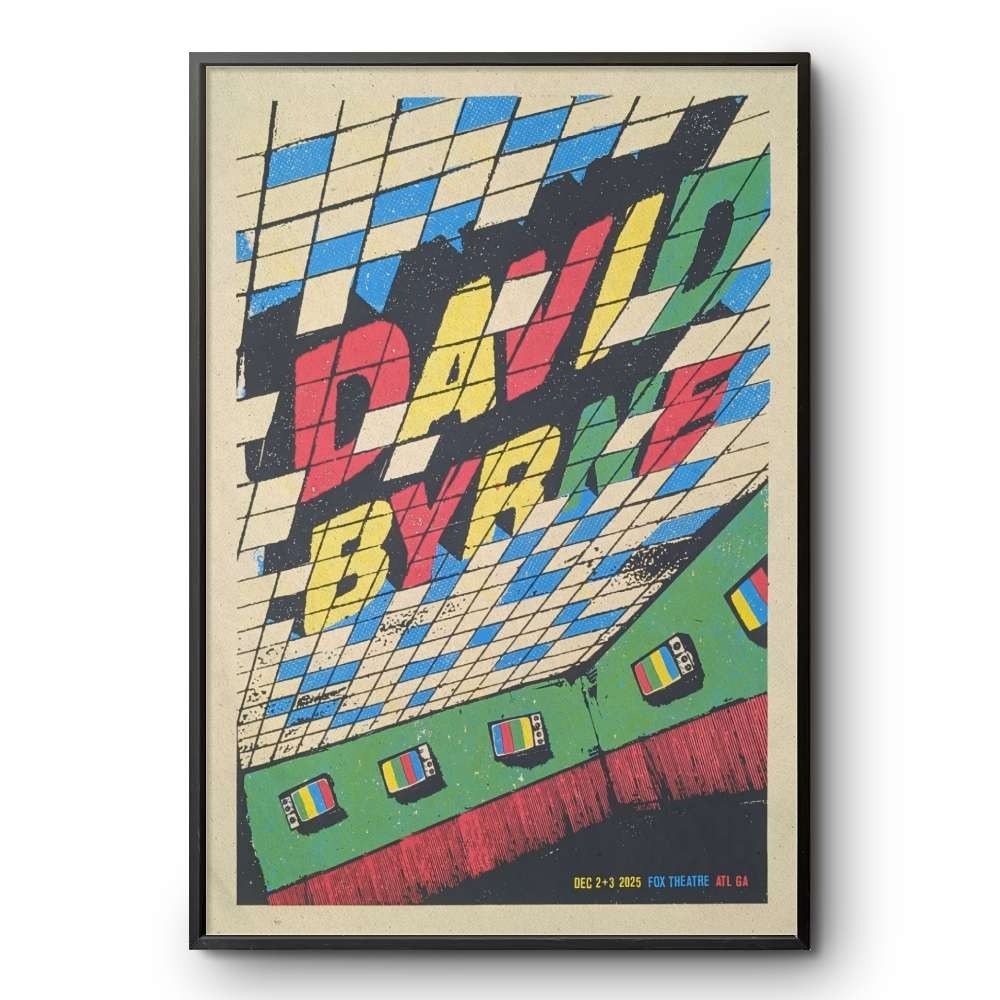 HOT! David Byrne December 2-3 2025 Fox Theatre in Atlanta GA Poster