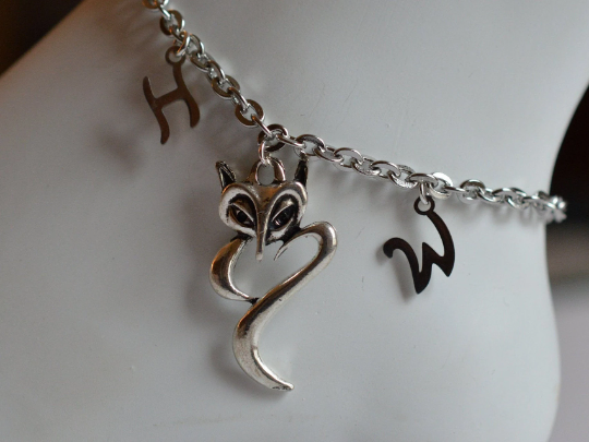 Hot Wife Swinger Anklet for MFM FMF Threesomes in Sterling Silver