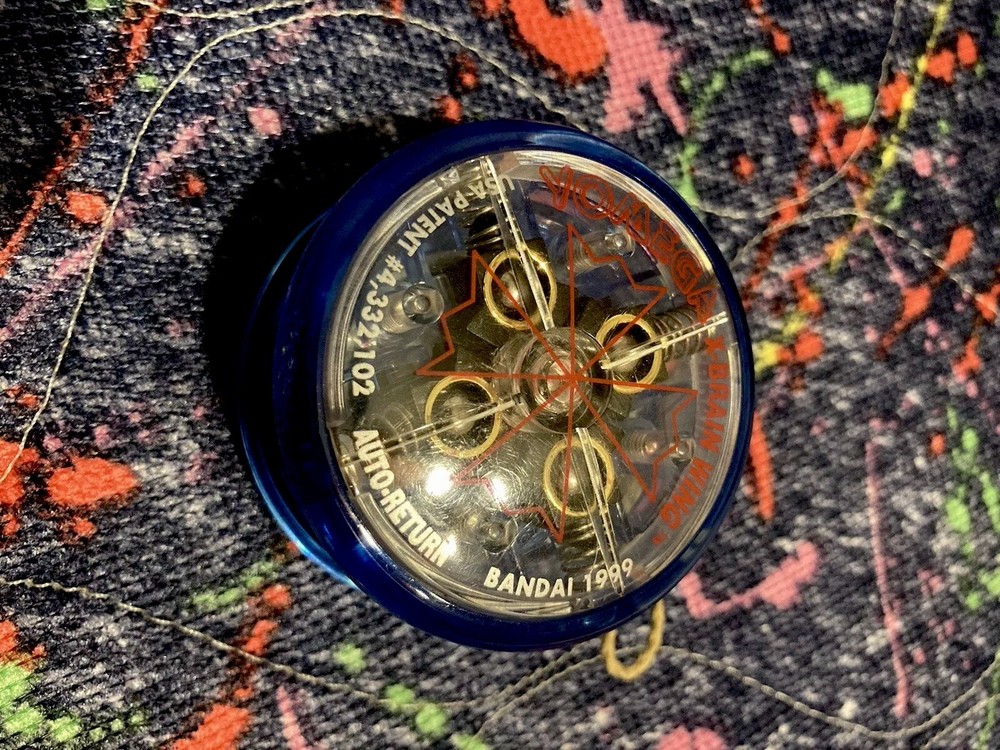 Yomega Yo Yo X Brain Wing Blue 1999 Bandai-Vintage