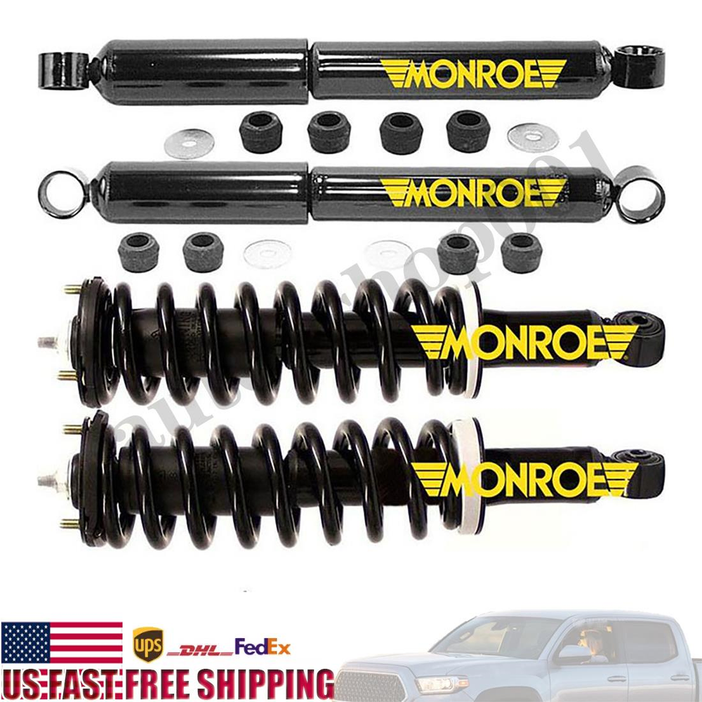 Monroe Shocks For 95-04 Toyota Tacoma Pre Runner RWD Front Quick Struts Rear