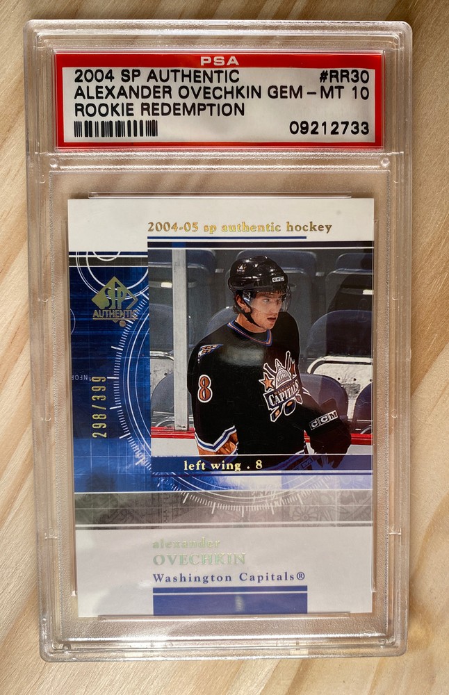 Alexander Ovechkin Rare 2004-05 Rookie SP Authentic #RR30 Redemption /399 PSA 10