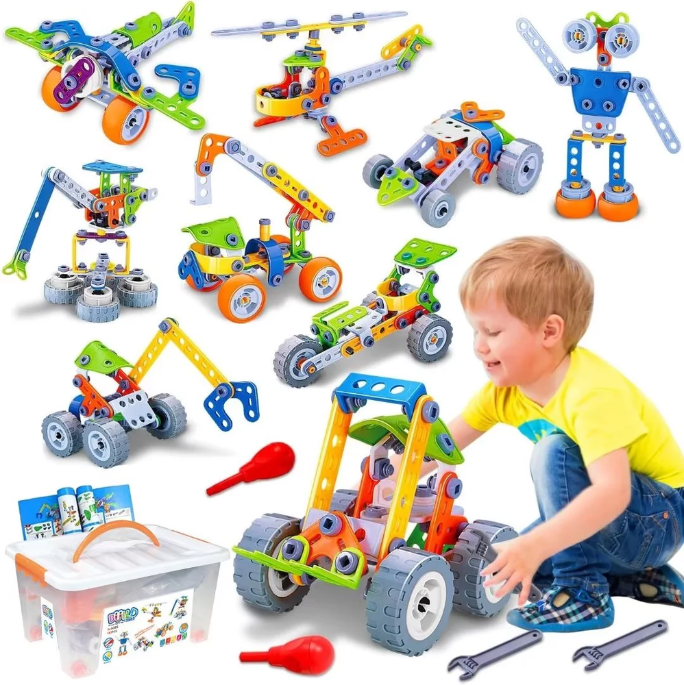 10 in 1 STEM Toys for 5 6 7 8+ Year Old Boy Birthday Gifts Building Toys for Kid