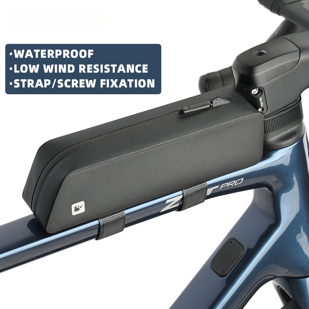 Waterproof MTB Road Bike Front Storage Bag Cycling Light Accessory  