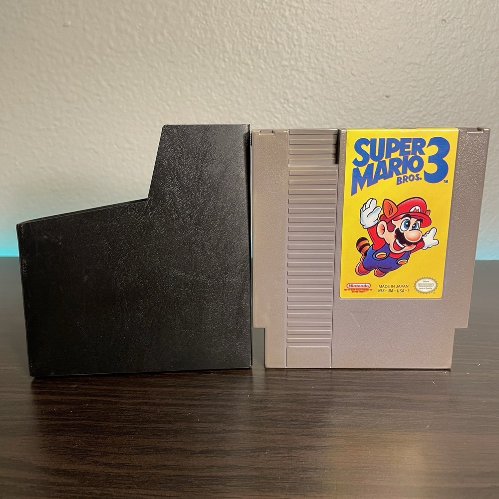 Super Mario Bros 3 NES Cartridge Tested with Sleeve