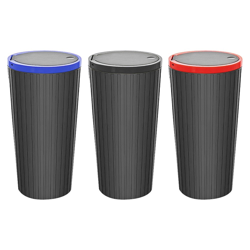 Mini Car Trash Can Portable Dustbin with Lid Automobile Garbage Bin Holder Case