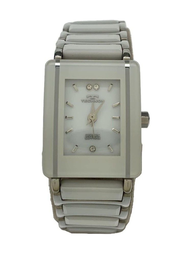 Technos Watch Quartz 19mm Women's Silver Dial Swiss Made Square TSL906 Japan