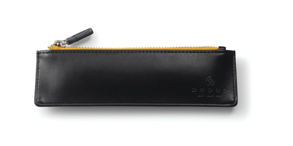Cross Classic Black Leatherette Pen Pouch with Zipper