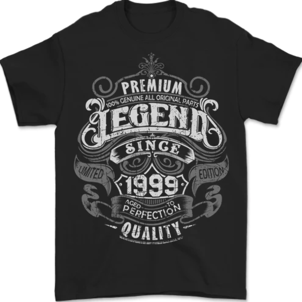 Premium Legend 26th Birthday 1999 Mens T-Shirt 100% Cotton