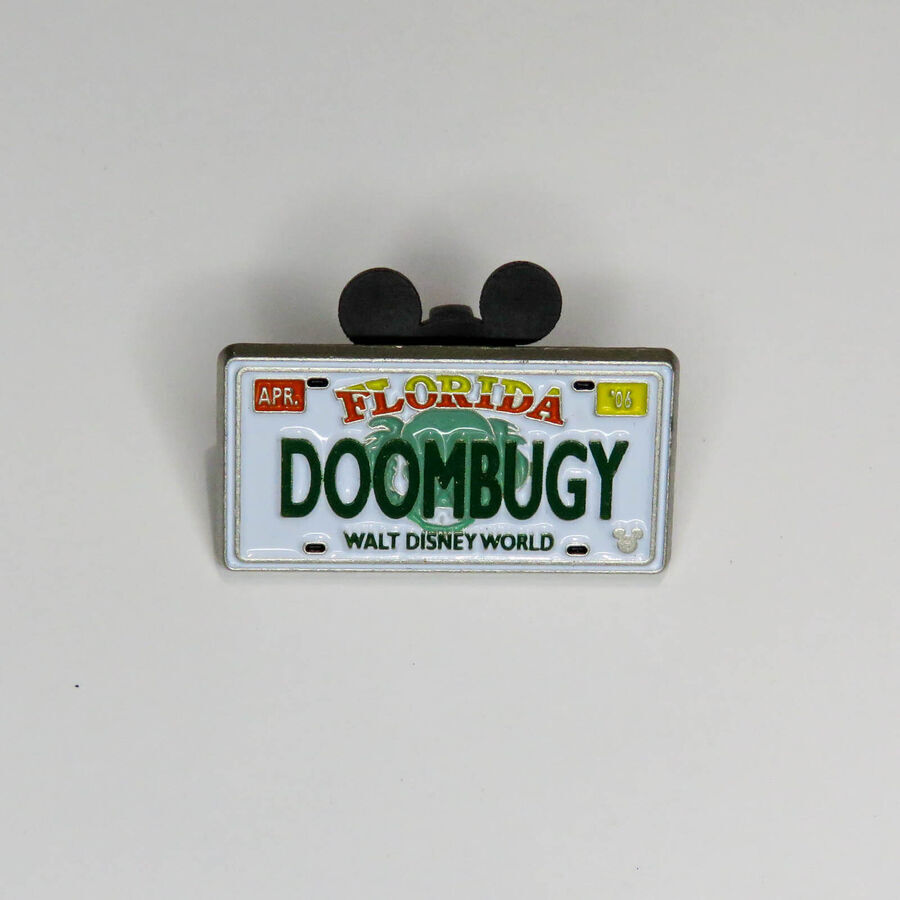 Disney WDW - Hidden Mickey Collection - License Plates (DOOMBUGY) Pin