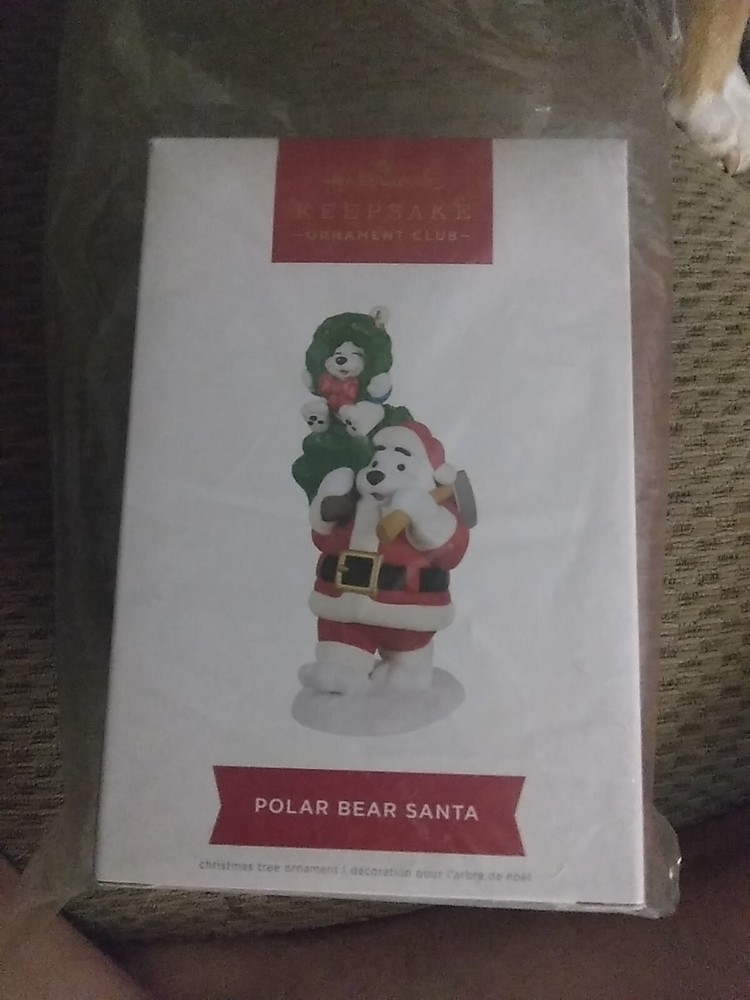 Hallmark 2022 Polar Bear Santa KOC Member Exclusive Magic Christmas Ornament