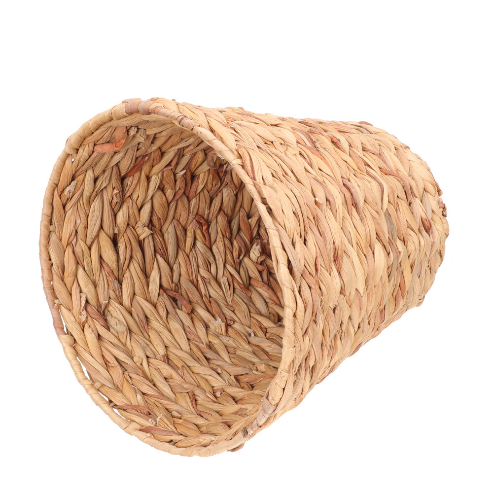 Multipurpose Wicker Trash Bin Jute Woven Rattan Storage Basket Can