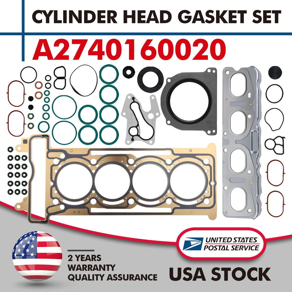 Cylinder Head Gasket Set Repair Kit Fit For Mercedes-benz W205 W212 R172 2.0T
