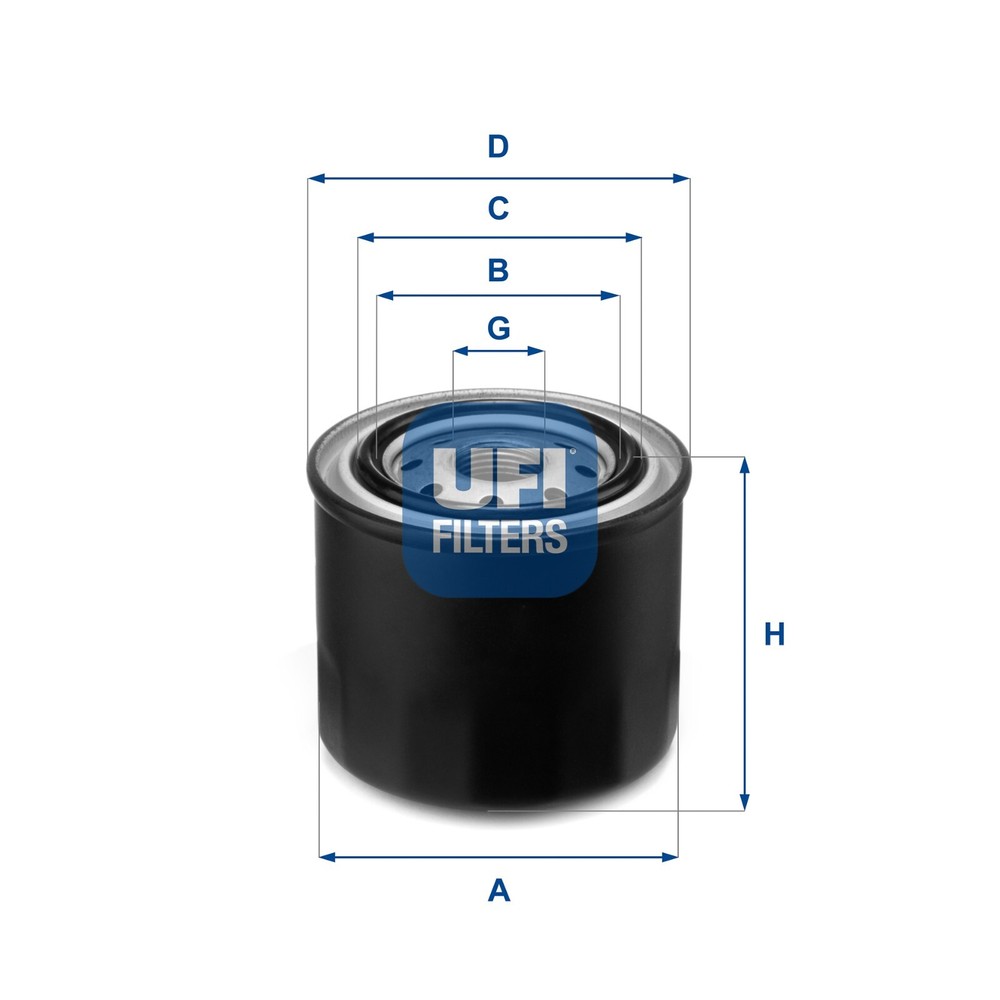UFI 23.458.00 Oil Filter Compatible with VOLVO S40 1.9TDI Engine