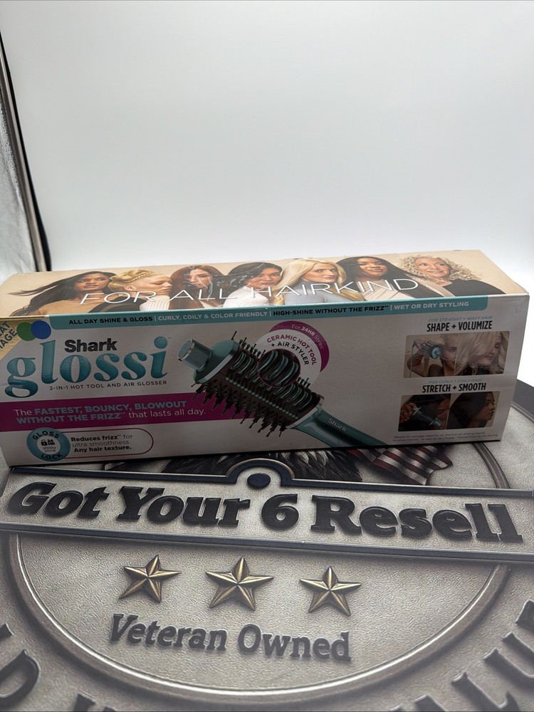 Shark - GlossiCeramic Hot Tool, Hair Dryer, & Air Glosser for Ultra-Fast, H...