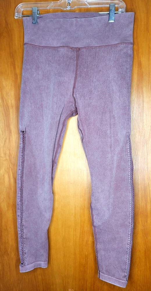 OFFLINE by Aerie The Hugger Leggings Women’s Hi Rise M Mauve Braided Seams