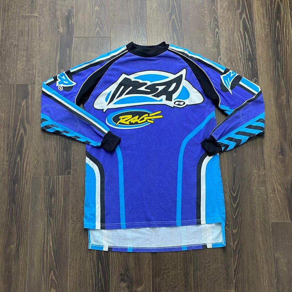 Vintage MSR 80s 90s Motocross Dirt Bike Jersey Size L for Collectors
