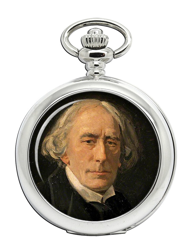 Vintage Henry Irving Engraved Pocket Watch with Chain  