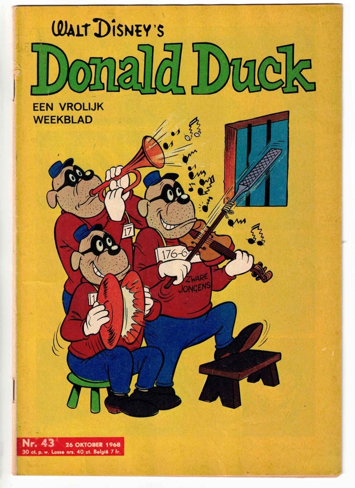 1968 Dutch Donald Duck #43 Silver Age Comic Great Condition  