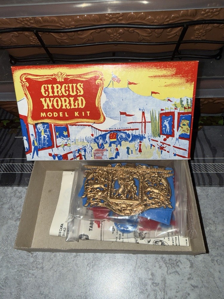 Circus World BIG TOP 1:48 O Scale Model Kit - Tableau WAGON - NIB Circus Train