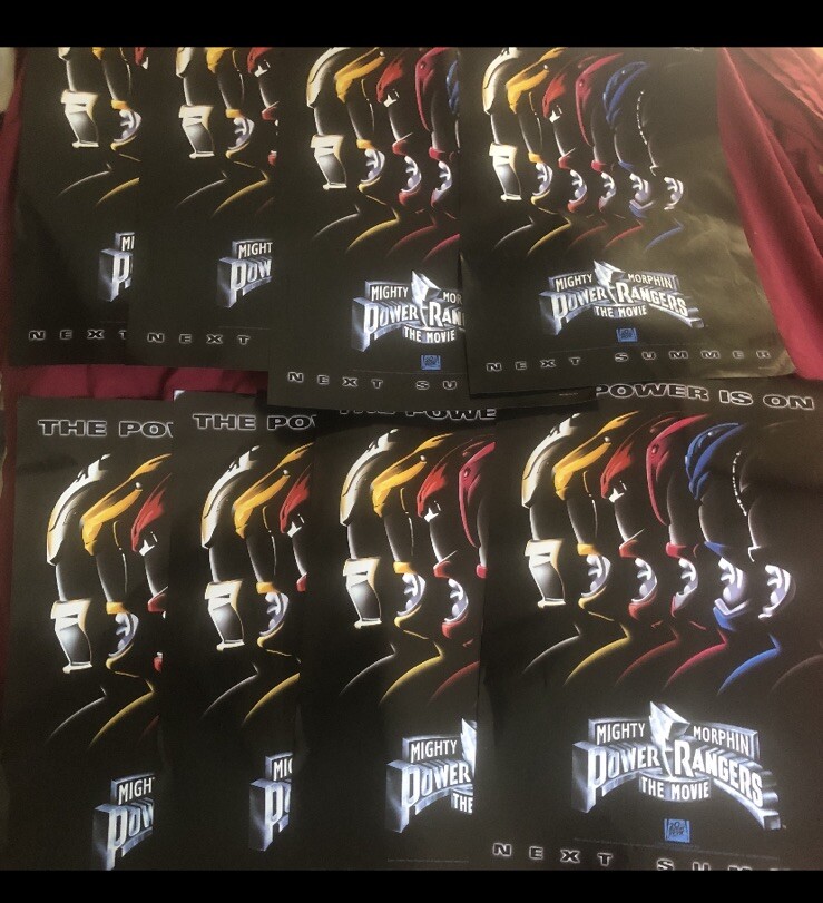 Power Rangers Lot Of (8) 1994 Original Mini  Movie Promo Posters
