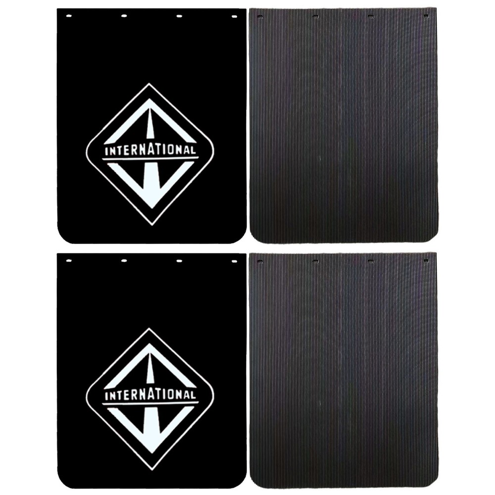 24x30 Black PVC Polymer Semi Truck Mud Flaps 2 Pairs
