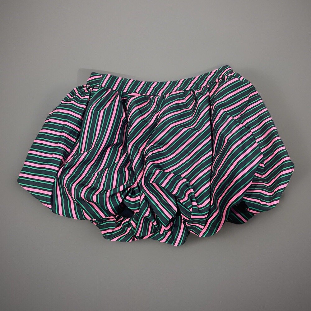 Wicked X Target Womens Mini Bubble Skirt XS Black Pink Green Striped NWT