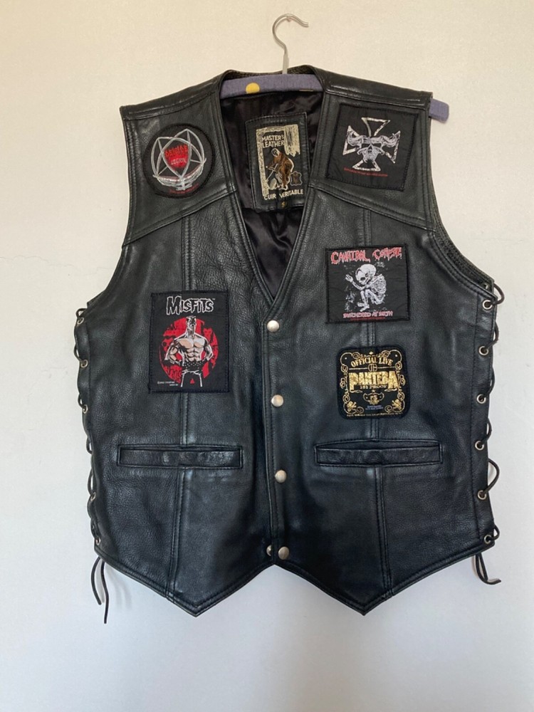 Misfits, Cannibal Corpse, Pantera Etc. Battle Vest Jacket Mens Size S
