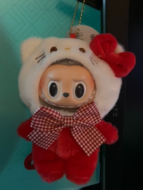 POP MART Labubu Red & White Outfit Plush Clothes No Doll Included HK Version