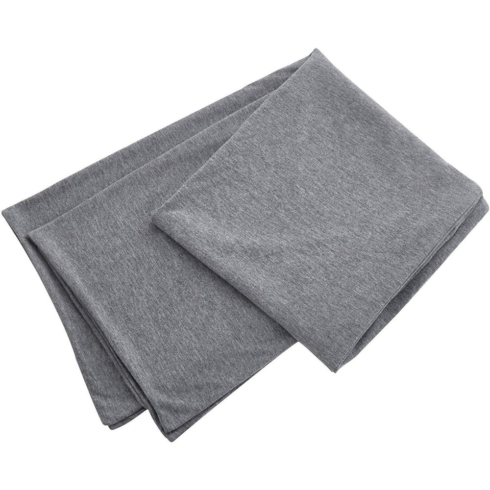 100% Jersey Cotton Body Pillow Cover with Zipper - Soft Removable Luxury Design