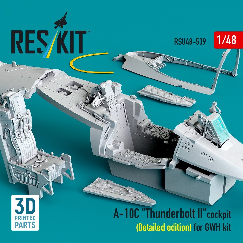1/48 A-10C Detailed Cockpit Resin Aircraft Upgrade Set ResKit RSU48-0539