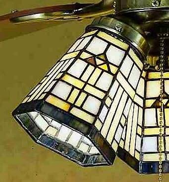 Meyda Tiffany 27461 Stained Glass / Tiffany Fan Light Kit - Tiffany Glass