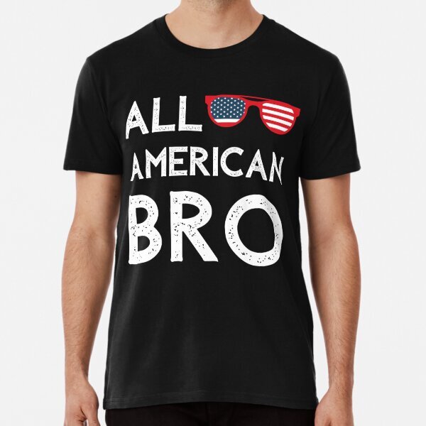 All American Bro, 4th of July USA Family Matching Sunglasses Shirt S-5XL