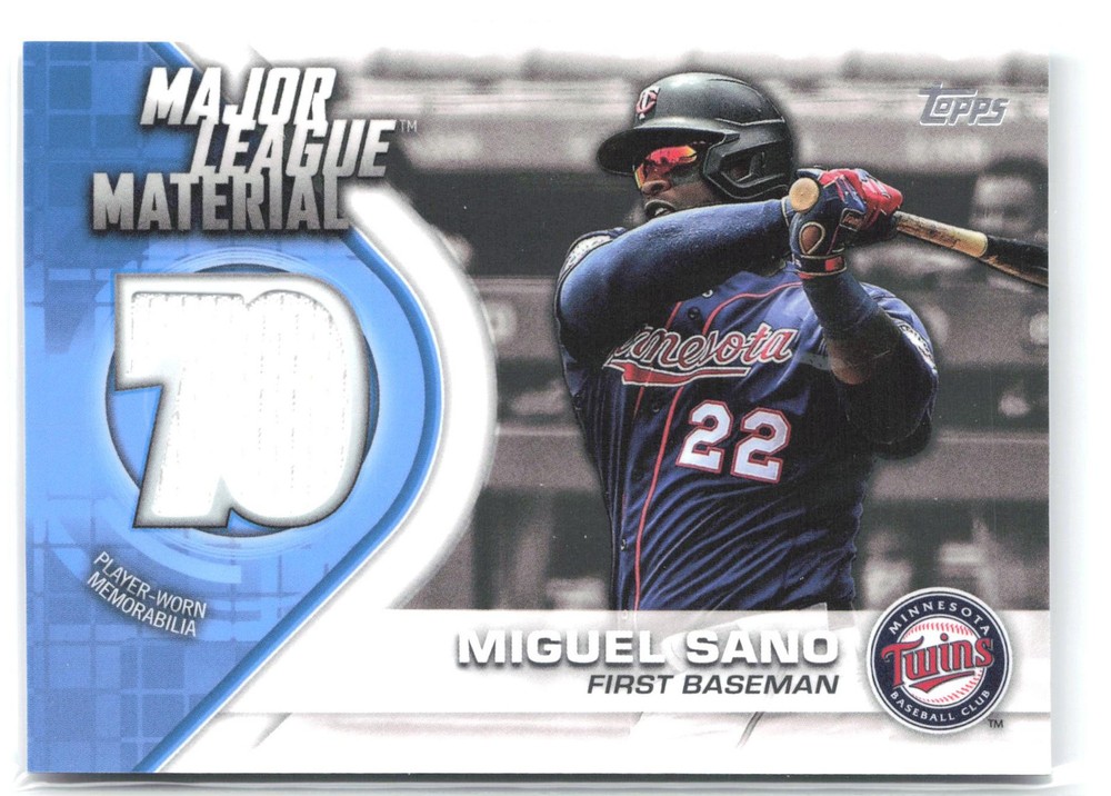2021 Topps #MLM-MS Miguel Sano Major League Material Relics (Series One)