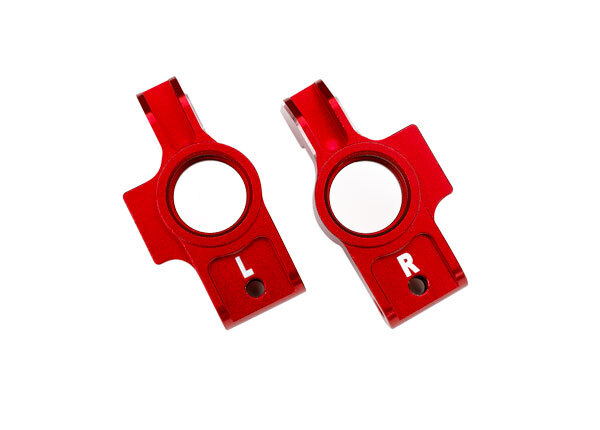 Traxxas 8352X-RED - Aluminum Stub Axle Carriers, Red