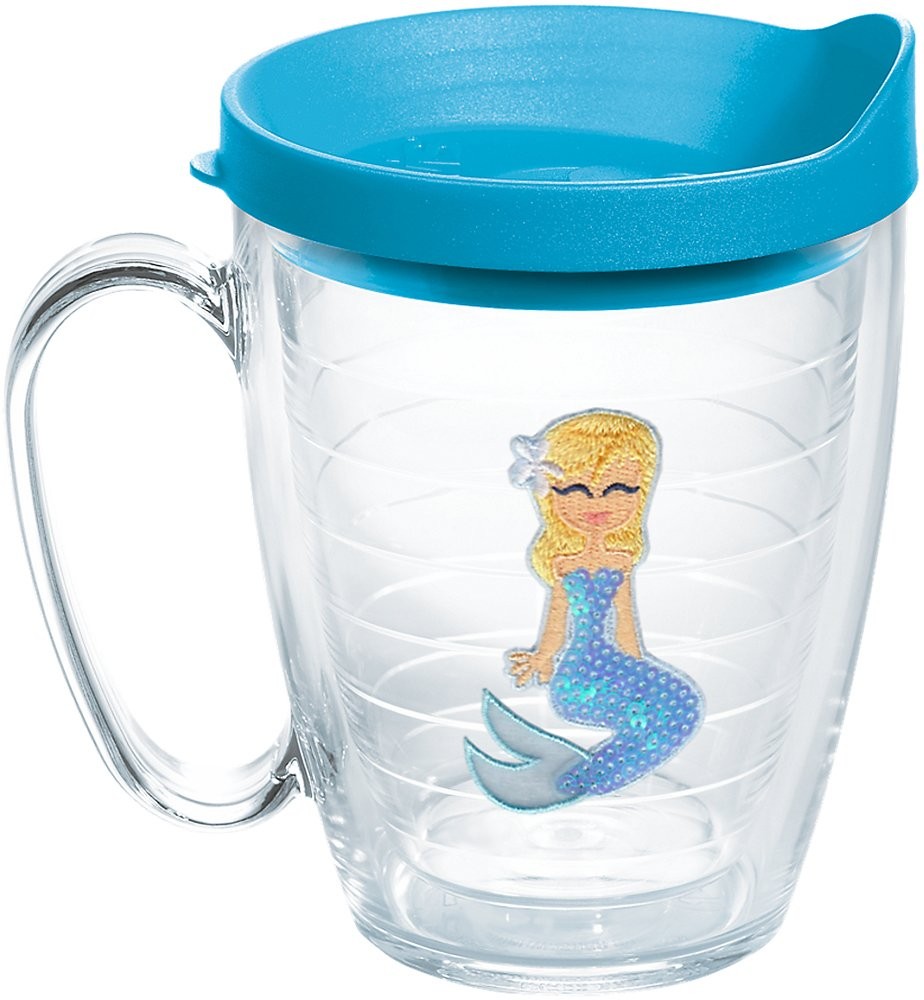 Blue Sequins Mermaid Insulated Tumbler Cup Double Wall Stainless Steel Made in USA