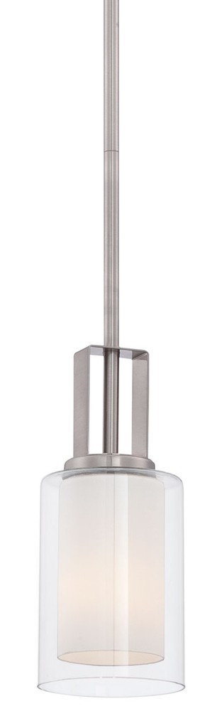 Minka Lavery 4101 Parsons Studio 1-Light 4-Inch Nickel Pendant