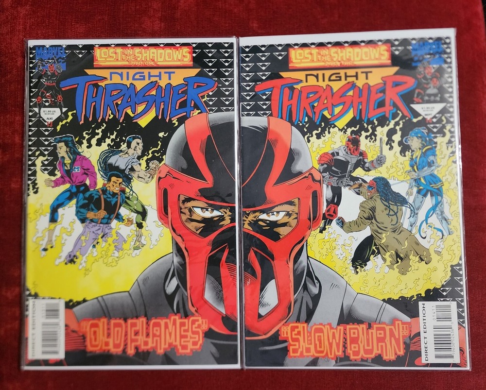 Night Thrasher Lost In The Shadows Parts 1 & 2 First Printings Aug 13 & Sept 14