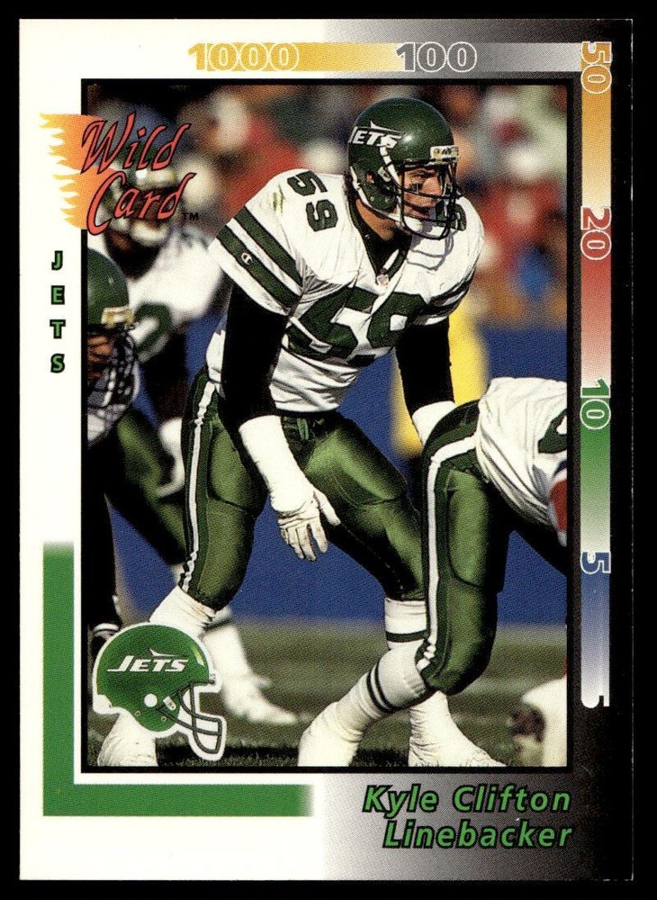 1992 Wild Card Kyle Clifton New York Jets #179