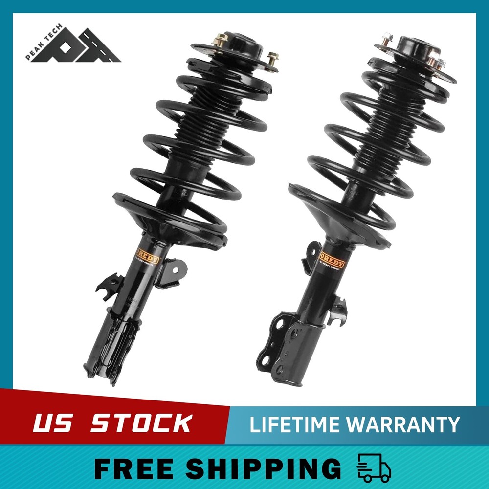 Front Struts w/Coil Springs for 1998 1999 2000 - 2003 Toyota Sienna 7-Passenger