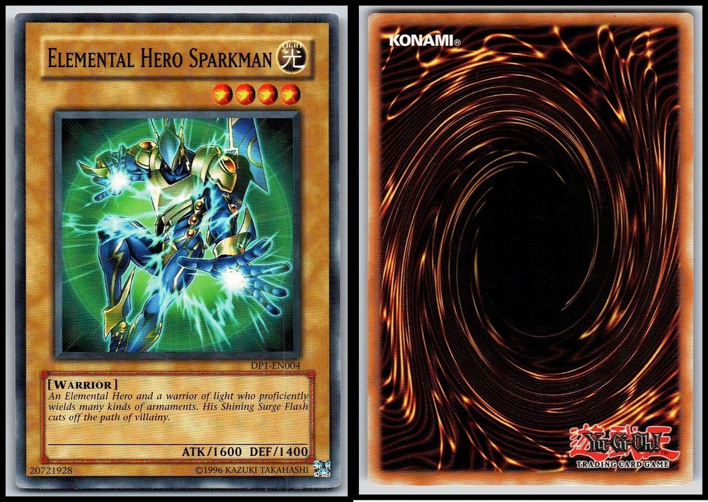 Elemental Hero Sparkman DPT-EN004 YuGiOh Trading Card