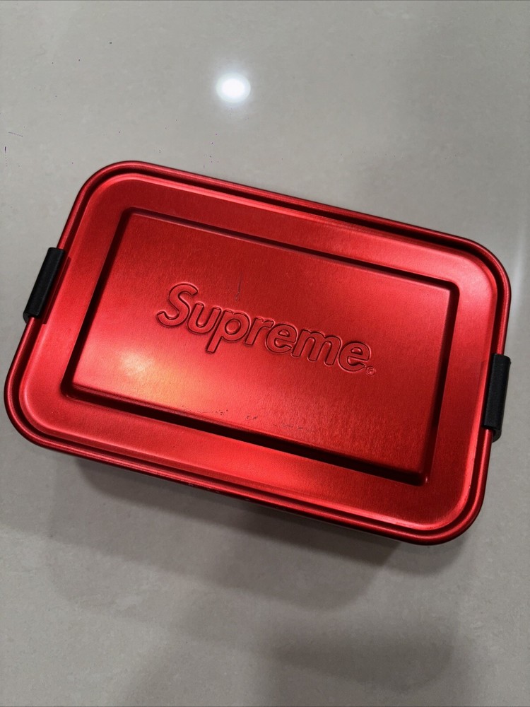 Supreme x SIGG Small Red Metal Storage Box - Durable & Lightweight Aluminum Rare