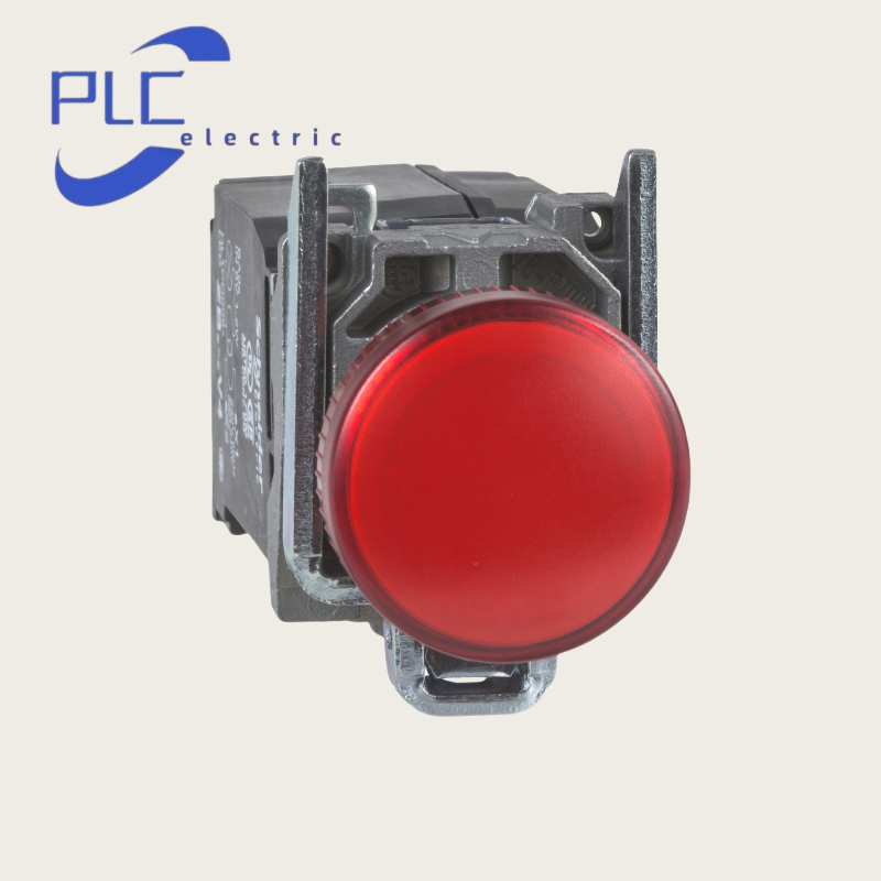 New With Box Schneider XB4BV34 Pilot light Red indicator LED 110...120V AC