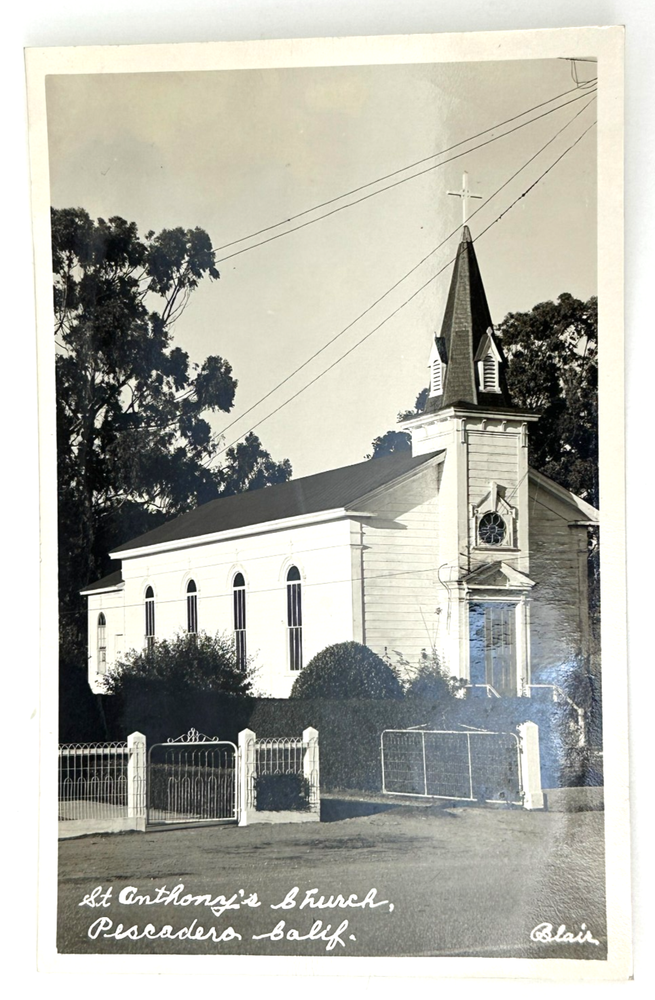 St. Anthony's Church Pasadena RPPC – Rare Early View by Oasis Studios