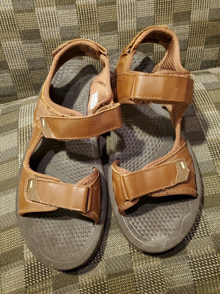 New Balance Recharge Sandals M2080 Mens Sz 10 Comfort City Walk brown