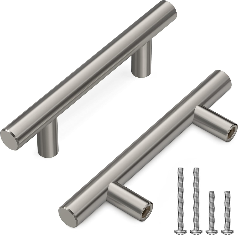 20 Pack 3 Inch Brushed Nickel Stainless Steel Cabinet Handles